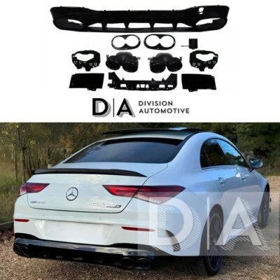 DIVISION AUTOMOTIVE FITS FOR MERCEDES CLA CLASS W118 C118 BODYKIT BODY KIT REAR DIFFUSER VALENCE 19+