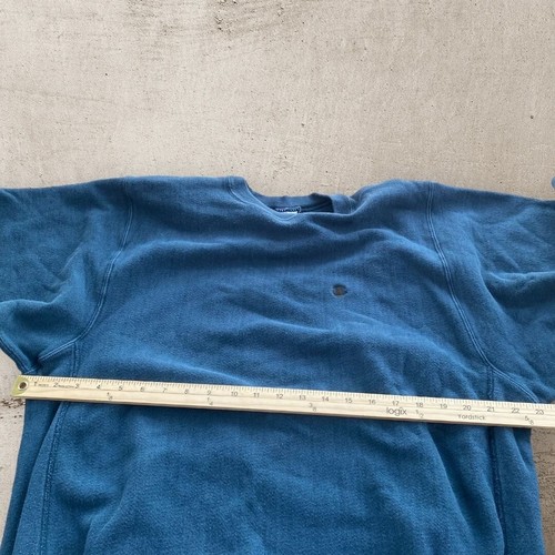 Vintage Champion Reverse Weave Teal 90s Crewneck Sweatshirt Size XXL Made in USA - Picture 6 of 8