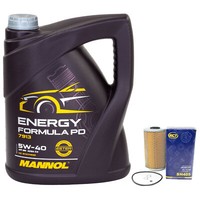 MotoröL Set 5W-40 5 Liter + ÖLfilter SH 405 FüR BMW 3Er 3Er Touring