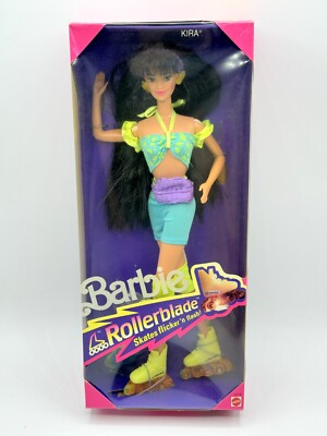 BK~ NIB BARBIE DOLL 1991 ROLLERBLADE 2218