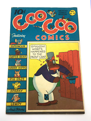 Coo Coo #30 (1947) Sparky! Pig Daze! Harry Hippo! Custer Bear! SUPERMOUSE!