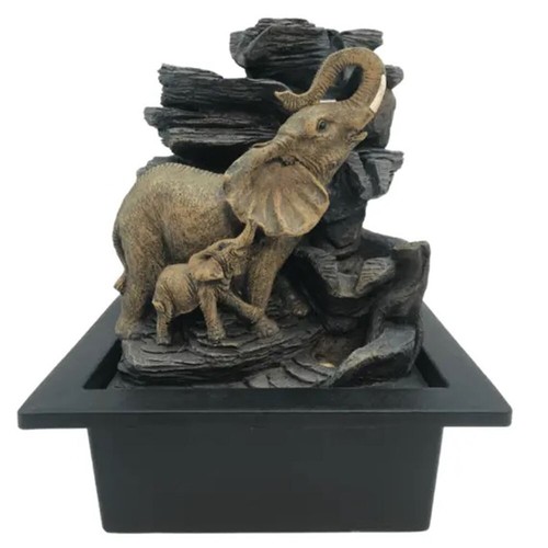 Sense Aroma Decorative Light Up Relaxing Indoor Water Fountain Elephant