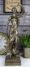 Ebros Gift Resin Contemporary Roman Greek Goddess Lady Of Justice Statue 15"H