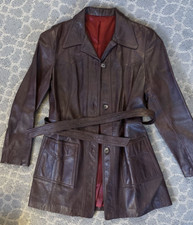 Howard’s Exclusive Brown Leather Women’s Jacket Size 10