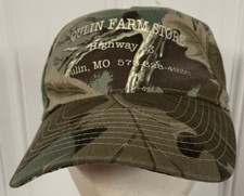 Vintage Qulin Farm Store Mens Baseball Cap Hwy 53 Qulin MO Collectible