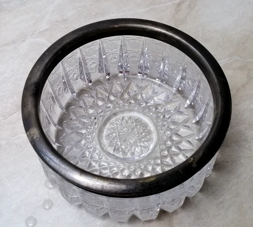 Candy Bowl Cristal y Plata 875 Ensayo URSS. Jarrón, pátina natural. Foto 3 de 4