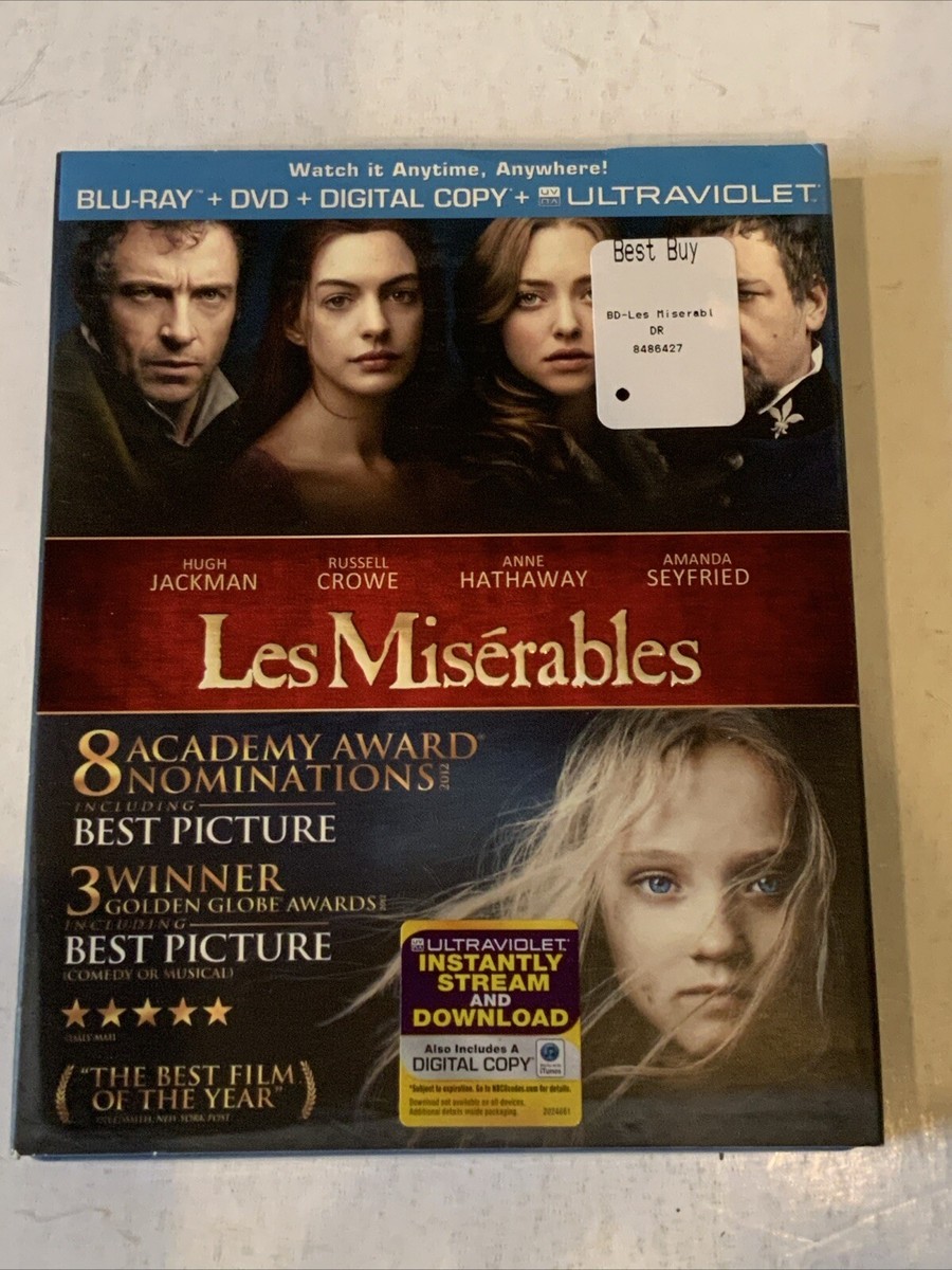 Les Miserables (Blu-ray) +DVD+Digital Copy 25192171307| eBay