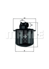 KNECHT KL 108 Kraftstofffilter für HONDA ROVER