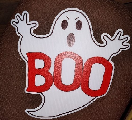 8PCS/Set Halloween Decorations Yard Sign Pumpkin Ghost Party Supplies w/ Stakes - Picture 3 of 10