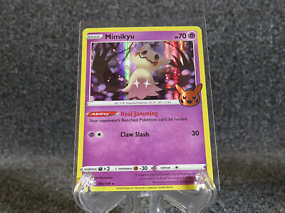 Mimikyu Pokemon Card Holo 2020 Trick Or Trade Halloween Special