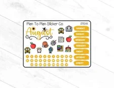 2753-8~~August Journal Planner Stickers