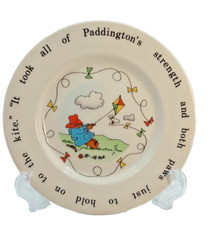 Paddington Bear Child's Plate Porcelain Coalport England 7"
