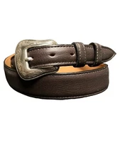 Men’s Business Belts Casual Brown Leather Western Belt