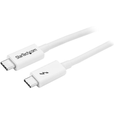StarTech.com Thunderbolt 3 Kabel - 20Gbps - 1m - Weiß - Thunderkompatibel