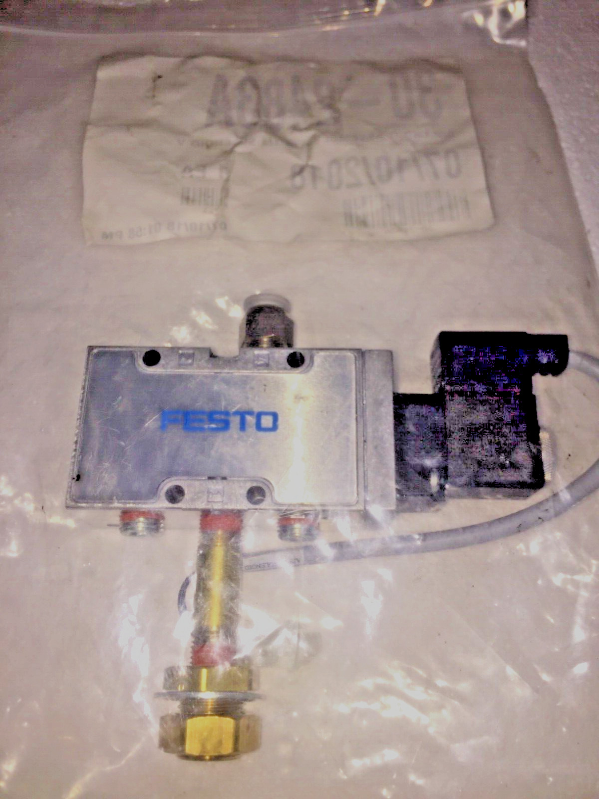 Haas 30-2483A Solenoid valve assembly AJB 1/4" V, Festo valve OBN