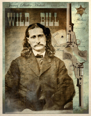 Old West Art Print Wild Bill Hickok Dead Mans Hand | eBay