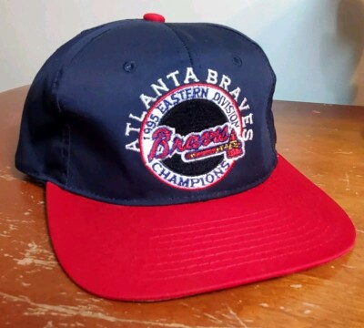 Atlanta Braves 1995 East Division Champion Starter Hat Snapback Cap RARE Vintage