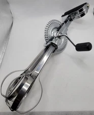 Rare Vintage Androck Egg Beater Hand Crank ManualStainless Steel USA Off Grid