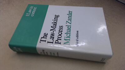 The Law-Making Process (Law in Context S.), Michael Zander, Weide