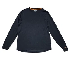Omni-Wool Mens Black Long Sleeve Shirt L/G Thermal Base Layer