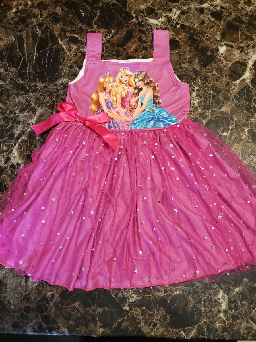 Girls Life-Size Barbie Girl Tulle Dress Costume