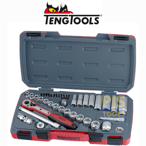 Tengtools M1208 Stecknusssatz – 8-teilig, 1/2 Zoll Antrieb, Lange Serie Für Anspruchsvolle Arbeiten