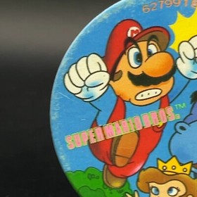 Mario Bowser Peach Menko Super Mario Bros Famicom Card Nintendo 1985 NES Japan