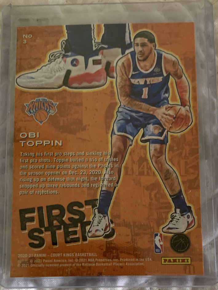 NBA Panini court kings Obi Toppin RC /25