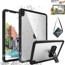 For iPad Pro 3rd Gen 12.9 in Case Waterproof Shockproof Heavy Duty Stand Cover