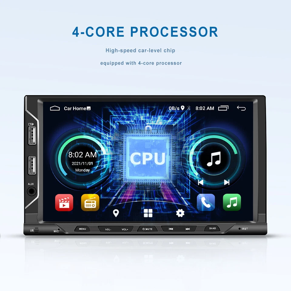 DAB+ 1+32G Android 15 Autoradio Carplay GPS NAVI WIFI BT RDS 6*USB Doppel 2DIN - Bild 4 von 4