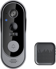 Smart Video Doorbell with Camera, 2-Way Audio, Night Vision  No Subscription