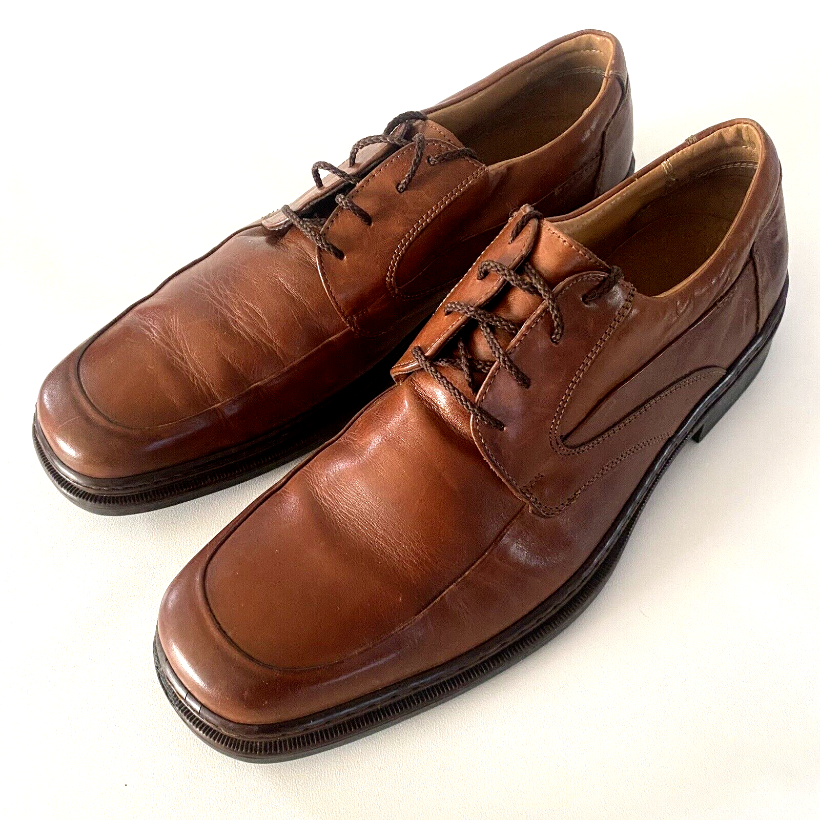 SAOLA Abito uomo Oxford 12 M stringato quadrato BOSTONIAN pelle marrone made in Italy