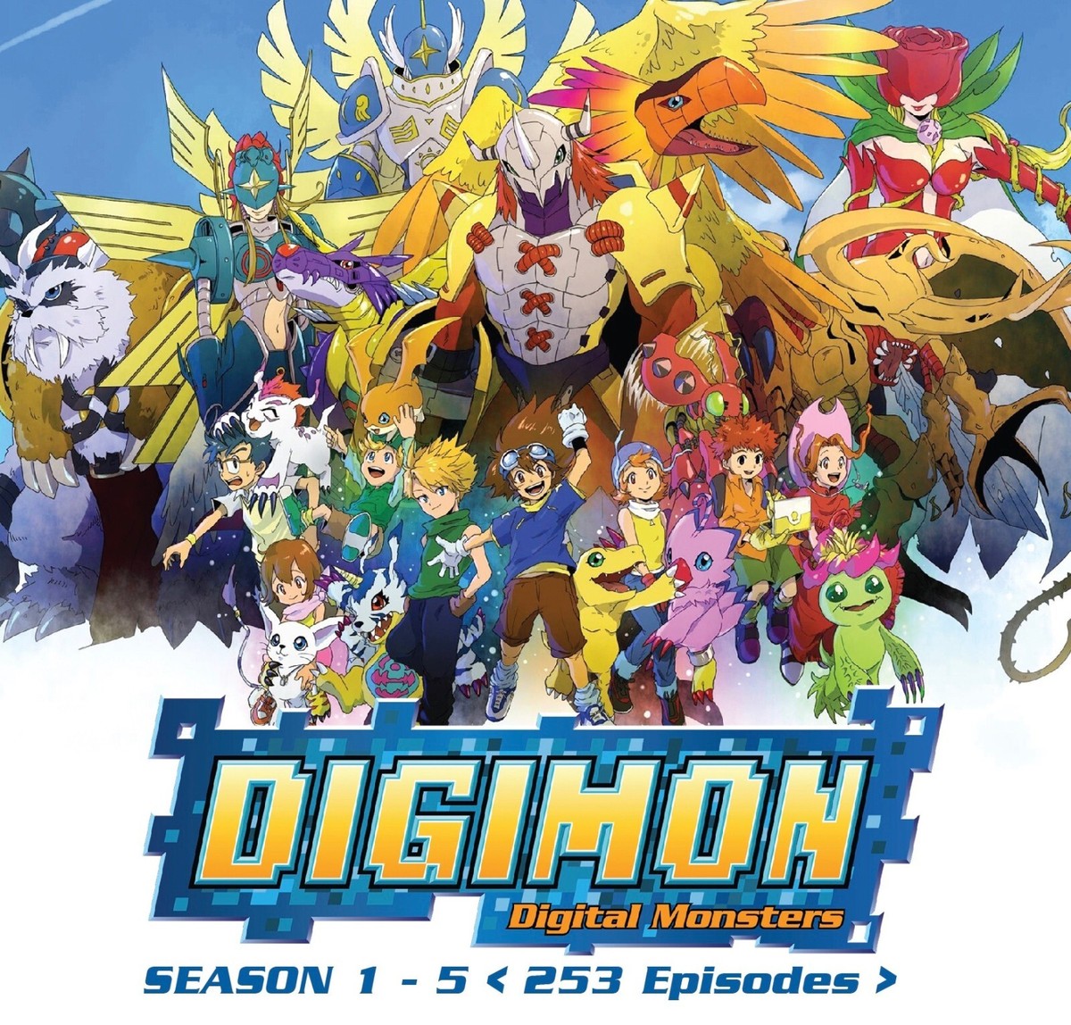 Digimon Adventure - Season 1 - 5 (253 Episodes) ~ English Dubbed