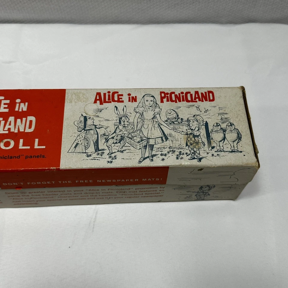 Rollo de exhibición de póster de Alicia en el país de las maravillas de colección de 100 pies de largo nuevo en caja nuevo en caja Foto 4 de 4