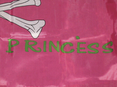 Big Pirate Flag 3x5 Foot Pirate Pink Princess Flag &ndash; 3' X 5' House