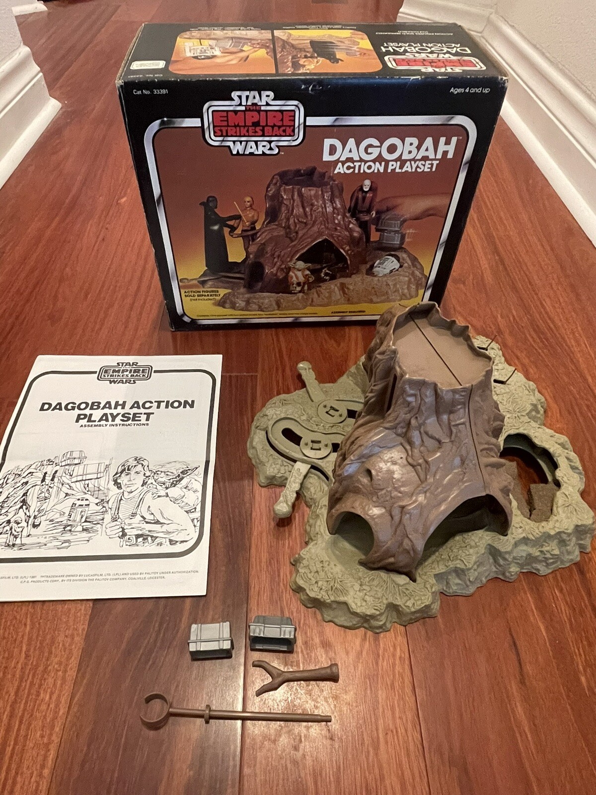 Vintage Kenner Star Wars Dagobah Playset in Original European All Color
