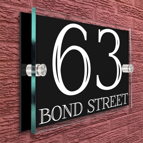 Personalised House Sign Door Number Plaque Custom Door Sign Name Plate Plaques - Picture 32 of 70