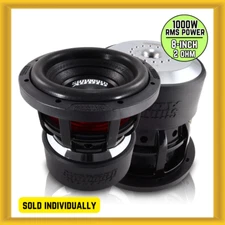 Sundown Audio X-Series V.4 8" D2 1000W RMS Dual Voice Coil 2 Ohm Car Subwoofer