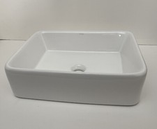 Kraus KCV-121 White Rectangular Ceramic Bathroom Sink