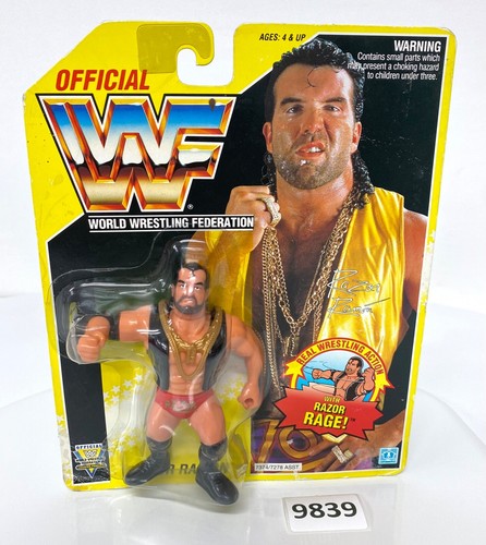 WWF wwe Vintage Wrestler Yellow Card RAZOR RAMON S...