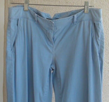 Elie Tahari women Larissa blue flare pants size US 6 UK 10 blue cotton, elastane