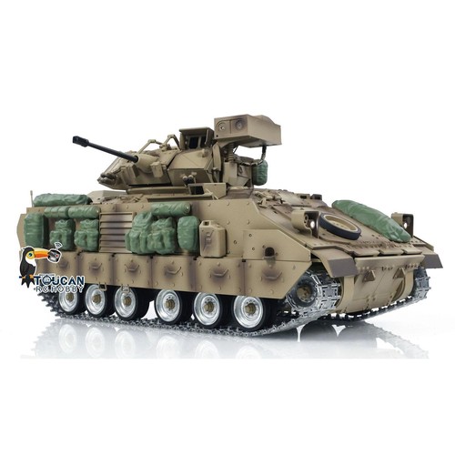 TD 1/16 RC Military Tank M2A2 Bradley Metal Tracks Wheels Infrared Barrel Recoil - Picture 12 of 12