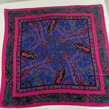 Vintage Challis By Berkshire Scarf Made In Japan, 100  Acrylic, Pink/purple