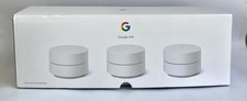 Google 3 Pack White WIFI AC1200 Mesh WIFI Router System - 4500 Sq Ft of Coverage