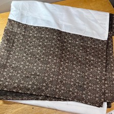 Croscill Galleria Queen Bedskirt Brown Bronze Jacquard 14" Drop Split Corners