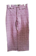 1970s Vintage American Handmade Glen Plaid Fully Lined Equestrian Riding Pants M