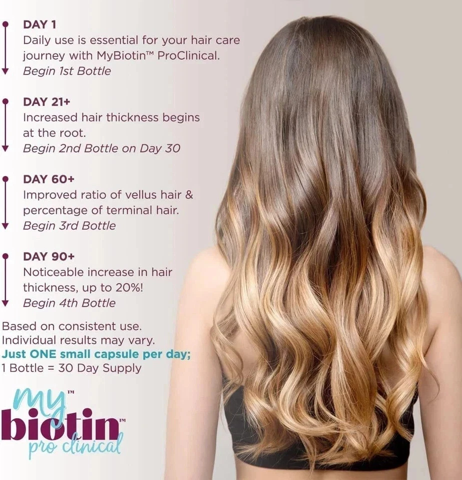 Purity Products My Biotin ProClinical MyBiotin Thicker Hair 30 Capsule - Image 4 of 4