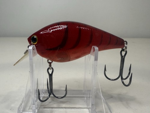Lucky Craft RC 2.5 Rick Clunn Discontinued Translucent Ghost Red Craw Crankbait - Picture 1 of 6