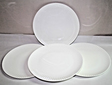 Lenox Classic White Scallop Bone China 8 1/2" Salad Plates Set of Four New