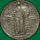 1920 Standing Liberty Quarter Choice Almost Uncirculated AU+ Coin #40266